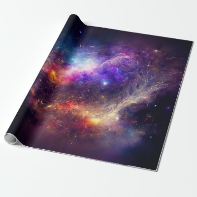 Cute Space  Planets Wrapping Paper