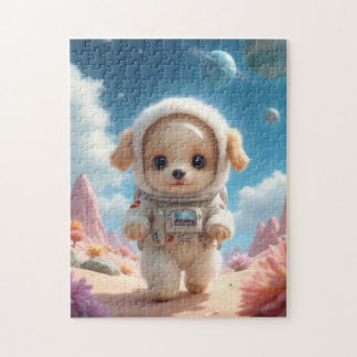 Cute Space Puppy Puzzle