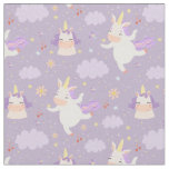 Cute Space Unicorns Fabric