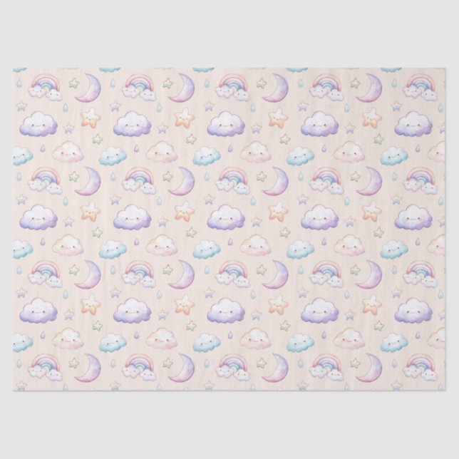 Cute Space Wrapping Paper Nursery Baby Shower   (Front)