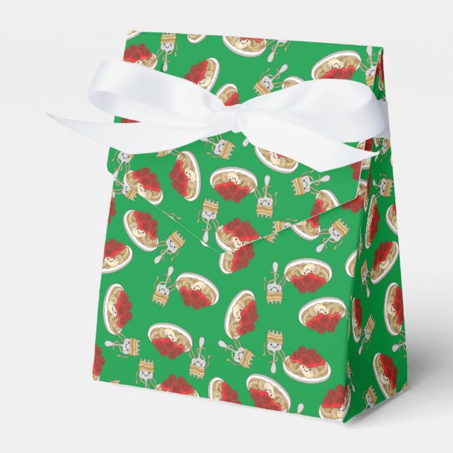 Cute Spaghetti Kids Birthday Party Kawaii Favor Boxes (Front Side)