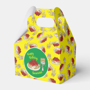 Cute Spaghetti Kids Birthday Party Kawaii Favor Boxes