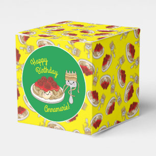 Cute Spaghetti Kids Birthday Party Kawaii Favor Boxes