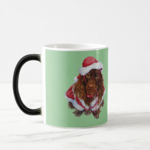 Cute spaniel puppy dog Christmas mug