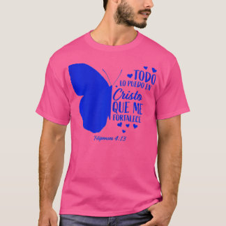 Cute Spanish Christian Bible Verse Women Religious T-Shirt