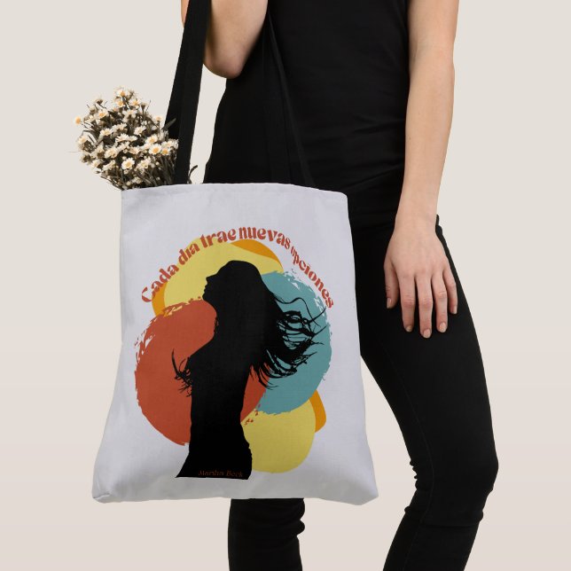 Cute Spanish saying Tote Bag (Close Up)
