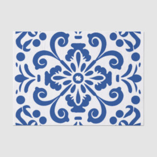 Cute Spanish tile pattern decoupage Tissue Paper