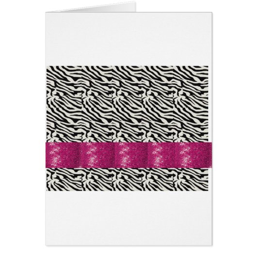 Cute SPARKLE Pink Zebra Striped Gifts (Front)