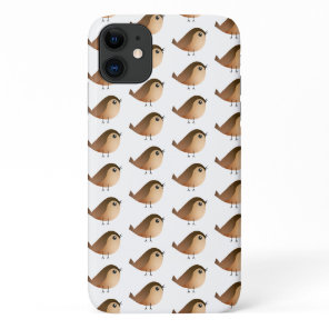 Cute Sparrow Bird Cartoon iPhone 11 Case