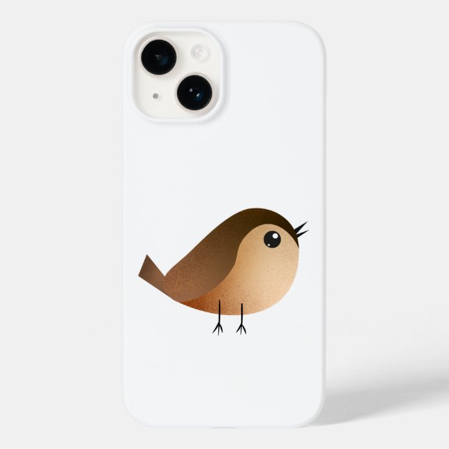 Cute Sparrow Bird Cartoon Case-Mate iPhone Case (Back)
