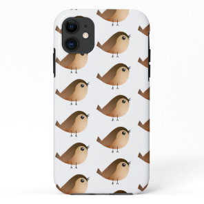 Cute Sparrow Bird Cartoon  iPhone 11 Case
