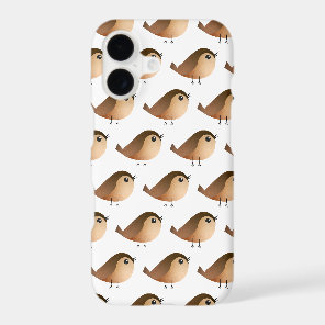 Cute Sparrow Bird Cartoon iPhone 17 Case