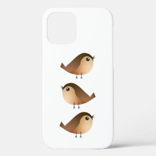 Cute Sparrow Bird Cartoon iPhone 12 Pro Case