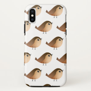 Cute Sparrow Bird Cartoon iPhone XS Case