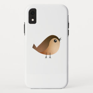 Cute Sparrow Bird Cartoon iPhone XR Case