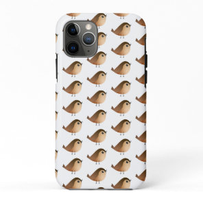 Cute Sparrow Bird Cartoon iPhone 11 Pro Case