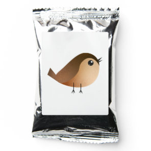 Cute Sparrow Bird Cartoon Coffee Drink Mix