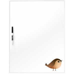 Cute Sparrow Bird Cartoon Dry Erase Board