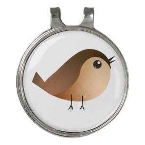 Cute Sparrow Bird Cartoon Golf Hat Clip