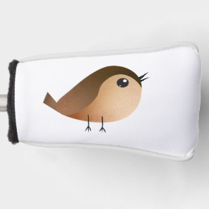 Cute Sparrow Bird Cartoon Golf Head Cover