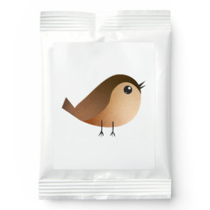 Cute Sparrow Bird Cartoon Hot Chocolate Drink Mix