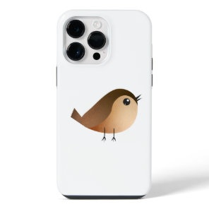 Cute Sparrow Bird Cartoon iPhone 14 Pro Max Case