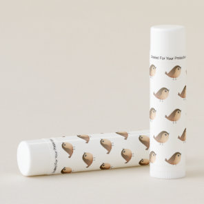 Cute Sparrow Bird Cartoon  Lip Balm
