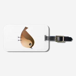 Cute Sparrow Bird Cartoon  Luggage Tag