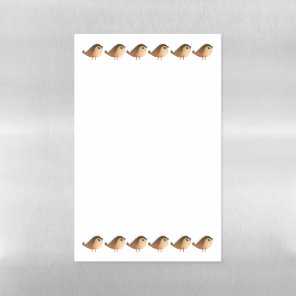 Cute Sparrow Bird Cartoon Magnetic Dry Erase Sheet