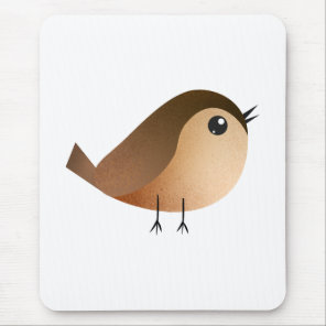 Cute Sparrow Bird Cartoon Mouse Pad