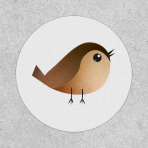 Cute Sparrow Bird Cartoon Patch