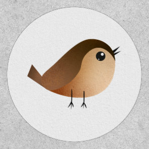 Cute Sparrow Bird Cartoon Patch