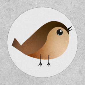 Cute Sparrow Bird Cartoon Patch