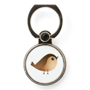 Cute Sparrow Bird Cartoon Phone Ring Stand
