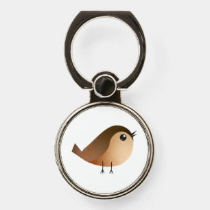 Cute Sparrow Bird Cartoon Phone Ring Stand