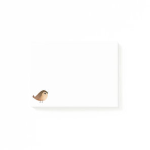 Cute Sparrow Bird Cartoon Post-it Notes