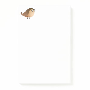 Cute Sparrow Bird Cartoon Post-it Notes
