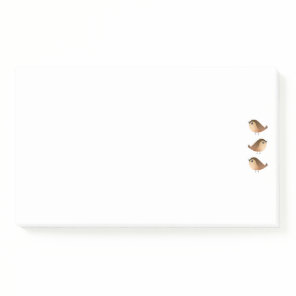 Cute Sparrow Bird Cartoon Post-it Notes