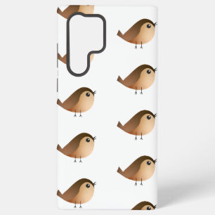 Cute Sparrow Bird Cartoon Samsung Galaxy S22 Ultra Case