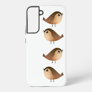 Cute Sparrow Bird Cartoon Samsung Galaxy S22+ Case