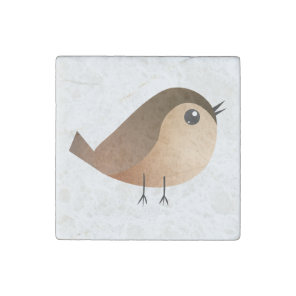 Cute Sparrow Bird Cartoon Stone Magnet