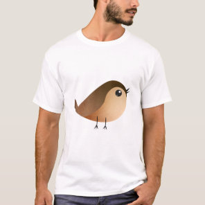Cute Sparrow Bird Cartoon T-Shirt