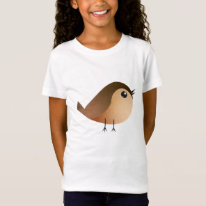Cute Sparrow Bird Cartoon T-Shirt
