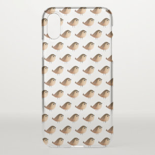 Cute Sparrow Bird Cartoon iPhone XS Case