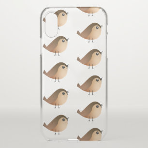 Cute Sparrow Bird Cartoon iPhone X Case