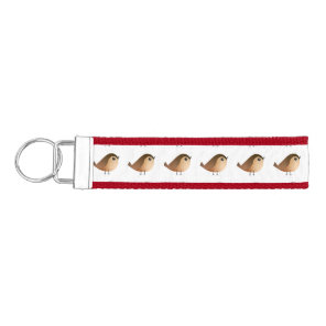 Cute Sparrow Bird Cartoon Wrist Keychain