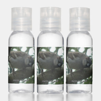 Cute Sparrow Close Up Travel Bottle Set Hand Sanitizer