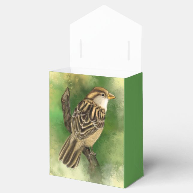 Cute Sparrow Gift Box (Opened)