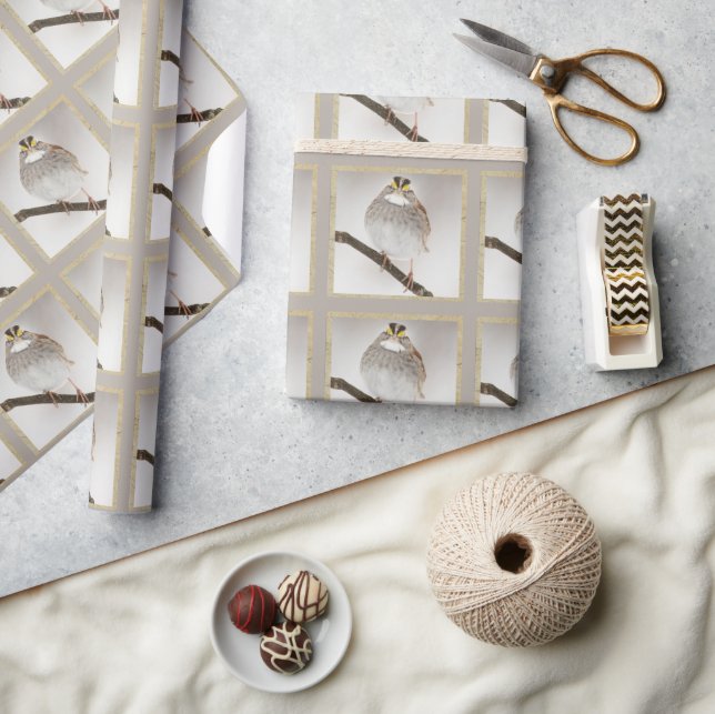 Cute Sparrow  Wrapping Paper (Crafts)