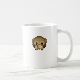 Cute Speak No Evil Monkey Emoji Coffee Mug